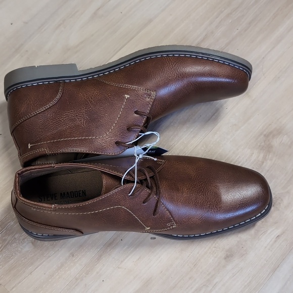 STEVE MADDEN Men\'s Short Chukka P-Symin Boots In Cognac main image 5
